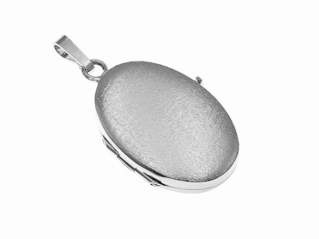 Silber Medaillon Anhänger - rhodiniertes Medallion 31010 oval