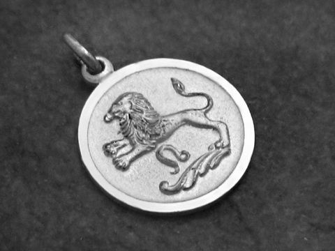 Tierkreiszeichen Sternzeichen - Löwe Anhänger Silber
