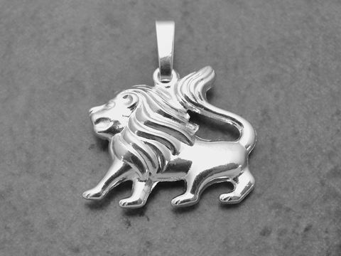 Tierkreiszeichen Anhänger Sternzeichen Löwe - Silber