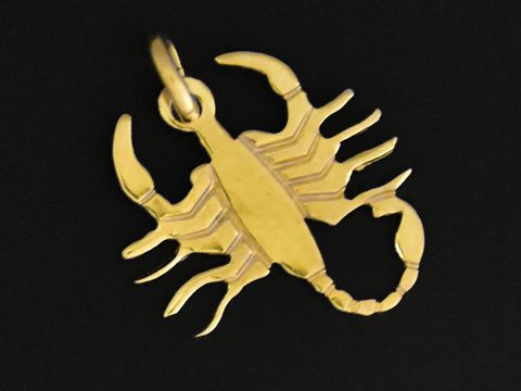 Gold Sternzeichen - Tierkreiszeichen Skorpion Anhänger