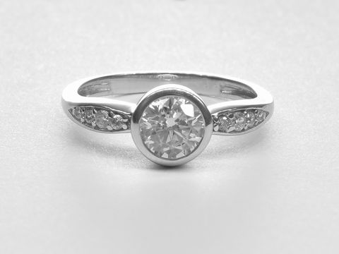 Silber Ring - Rund - Sterling Silber - elegant - Zirkonia - Gr. 56
