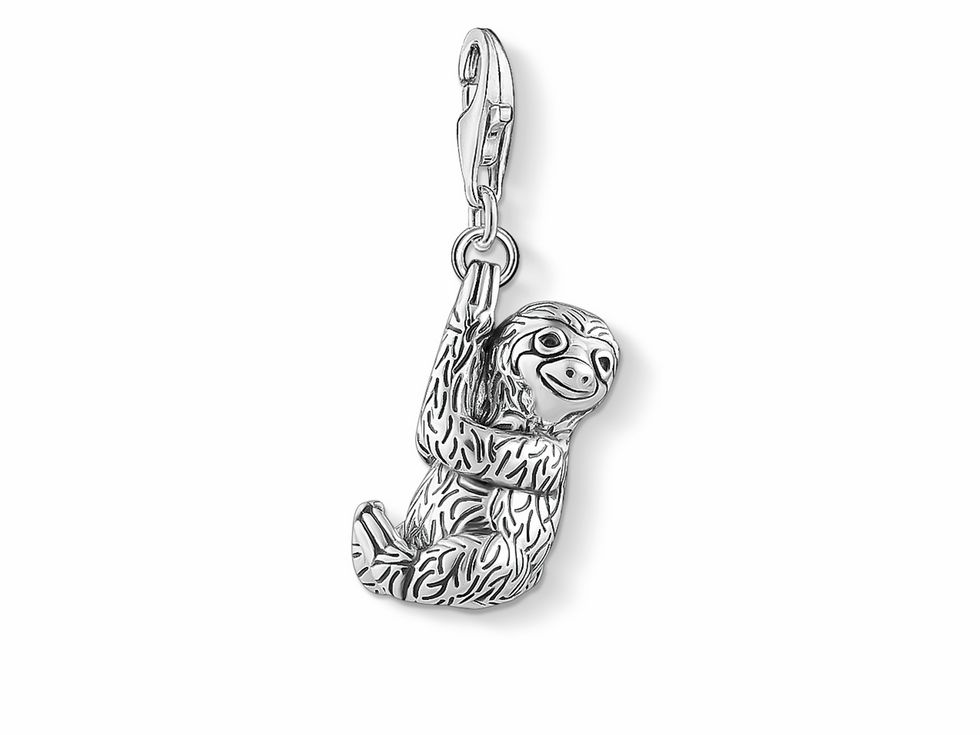 Thomas Sabo Charm-Anhänger 1812-643-11 - Faultier-Charm - Sterling Silber - Zirkonia - schwarz