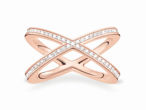 Thomas Sabo - TR2138-416-14-50 - Ring - Silber rosé - Gr. 50 Zirkonia