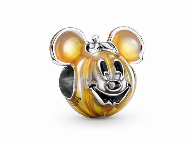 PANDORA 799599C01 - Disney Mickey Mouse Kürbis Charm - Sterling Silber - Emaille - Orange