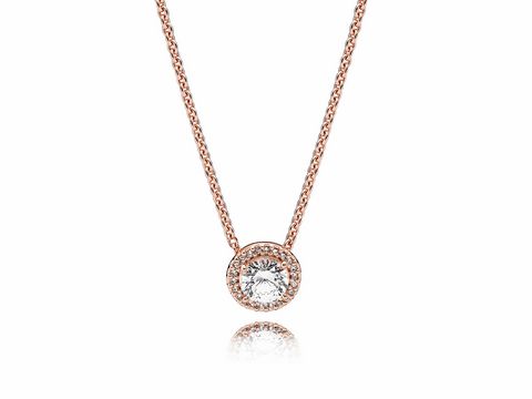 PANDORA 386240CZ-45 Klassische Eleganz Kette & Anhänger PANDORA Rose 45 cm