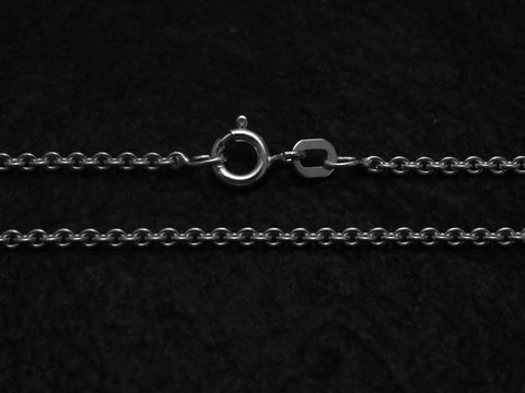 Rundanker Silber Kette 60 cm - 925 Sterling Silber 2 mm - rhodiniert