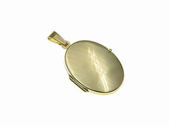 Gold Medaillon - oval - klassisch elegant - Gold 333