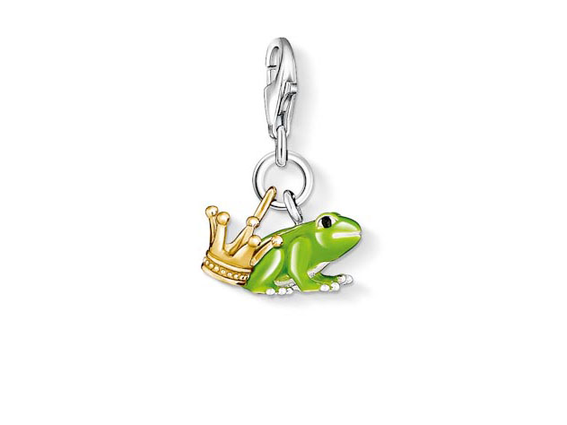 Thomas Sabo - Frosch - charms 0931-427-6 Silber vergoldet Gelbgold - Kaltemail