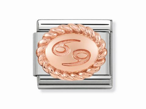 Nomination - 430109 04 - Classic - Krebs - Sternzeichen OVAL - Rosé