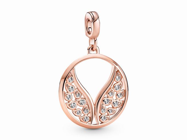 Pandora ME Medallion - 789672C01 - Burning Wings Medaillon - Roségold Vergoldung - Zirkonia - klar