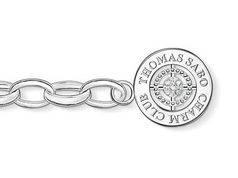 Thomas Sabo Jubiläums - Armband 18,5 cm - DCX0001-725-14-M Sterling Silber - Diamant