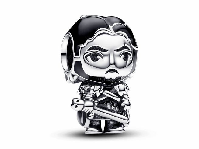 Pandora 793137C01 - Game of Thrones Jon Snow Charm - Silber - Schwarz