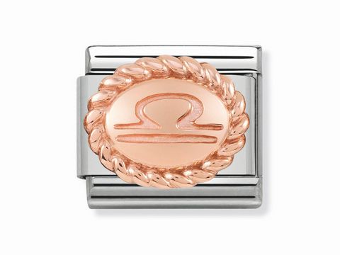 Nomination - 430109 07 - Classic - Waage - Sternzeichen OVAL - Rosé