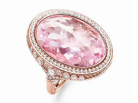 Thomas Sabo TR2023-633-9-58 Ring - Sterling Silber - verg. Roségold - synth. Korund - Zirkonia - pink - Gr. 58