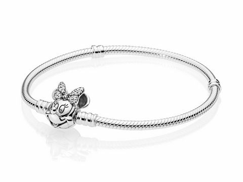 PANDORA 597770CZ-23 cm - Disney Shimmering Minnie Portrait - Armband - Silber