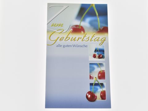 Geburtstagskarte - Kirschen