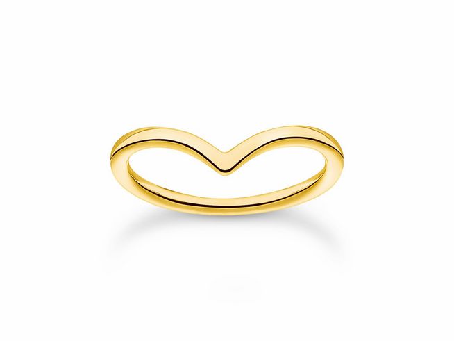 Thomas Sabo Ring TR2393-413-39-54 Sterling Silber - vergoldet Gelbgold - Gr. 54