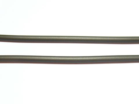 TITANIUM Kautschuk 85 cm mit Silber Karabiner - 3 mm