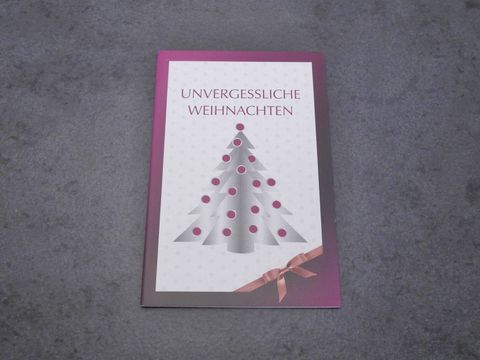 PANDORA Grußkarte - Unvergessliche Weihnachten - 9 x 6 cm