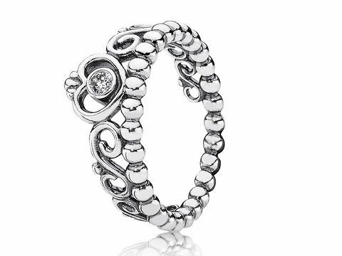 PANDORA 190880CZ-60 Silber Ring - Herz Diadem - Tiara - Zirkonia - Gr. 60