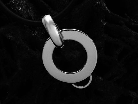 Charms Träger für Kette Sterling Silber poliert 18,5mm