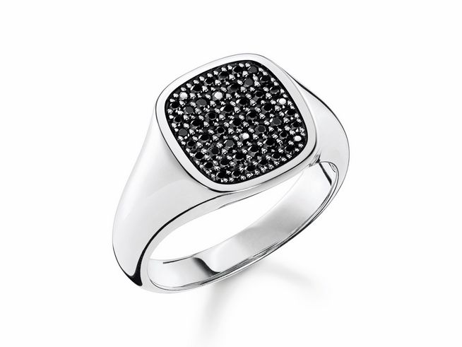 Thomas Sabo Herrenring TR2389-051-11-66 Sterling Silber - Zirkonia - Gr. 66