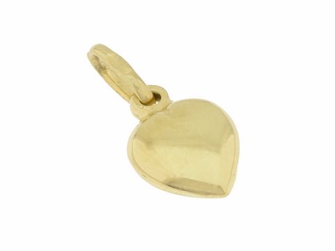 Herz - Anhänger - 585 Gold - süß plastisch - ca. 1,1 cm