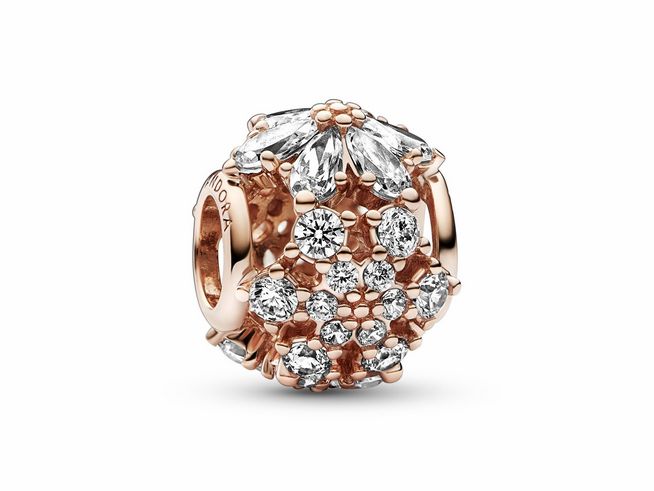 Pandora charm 782383C01 - Roségold Verg. - Zirkonia - Klar