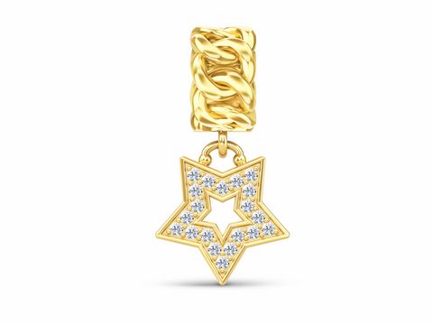 Endless Charm 1897 - Rock Star Gold - Jennifer Lopez JLO - Silber vergoldet