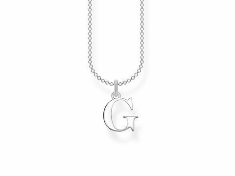 Thomas Sabo Charming Collection - KE2016-001-21-L45v - Buchstabe G - Kette mit Anhänger - 38-40-42-45 cm - Silber