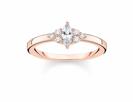 Thomas Sabo - TR2325-416-14-52 - Ring Gr. 52 - Silber - Roségold - Zirkonia - Klar