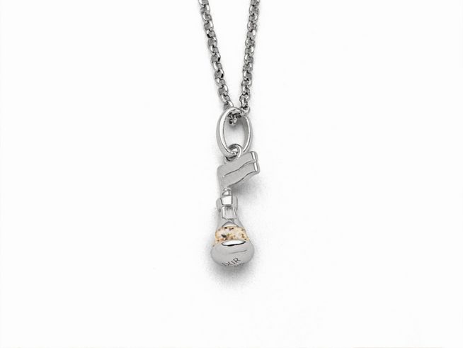 DUR Schmuck K2695 - Sterling Silber Kette Boje Strandsand - Strandsand - 42 cm