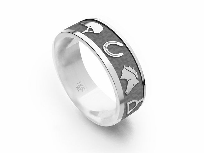 DUR Ring - Pferdeglück - R5964.54 - Sterling Silber rhodiniert - Gr. 54