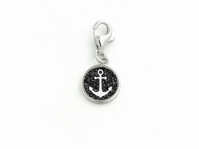 DUR Schmuck F269 - Sterling Silber Charm Hoffnung 2.0 Lavasand - Lavasand -