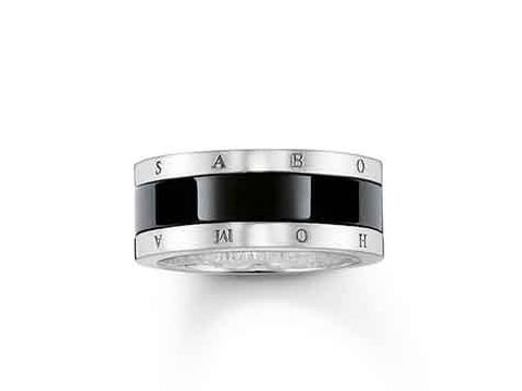 Thomas Sabo - TR1994-454-11-50 - Ring Silber - Keramik - schwarz - Gr. 50