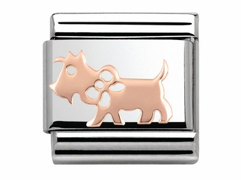 Nomination 430104 10 - Classic - Hund - SYMBOLE - Roségold