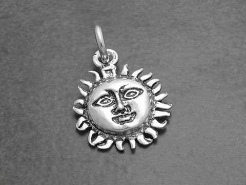 Kleine Sonne -925 Sterling Silber Anhänger- SUNSHINE