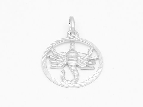 Skorpion Sternzeichen Sterling Silber diamantiert