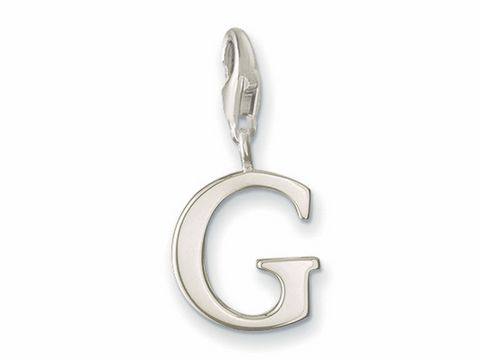 Thomas Sabo - G - Buchstaben charms Anhänger - 0181-001-12 - Silber