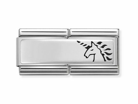 NOMINATION 330710 18 - DOUBLE Classic Silver Shine Einhorn