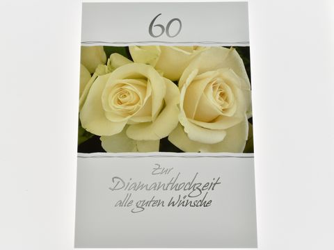 Hochzeitskarte - Rosenblüten