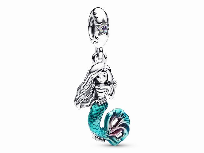 Pandora Disney 792695C01 Arielle die Meerjungfrau Charm-Anhänger - Sterling Silber