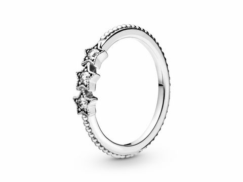 Pandora 198492C01-48 - Stars - Sterne Sterling Silber Ring + Zirkonia - Gr. 48