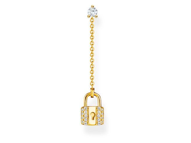 Thomas Sabo Ohrring - H2213-414-14 - Sterling Silber vergoldet Gelbgold - Zirkonia - weiß