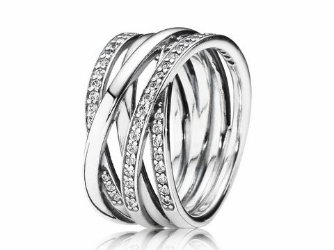 PANDORA Ring 190919CZ-60 aus Sterling Silber mit Zirkonia in Größe 60/19, elegantes Design mit geschwungenen Elementen und funkelnden Details, perfekt für jeden Anlass.