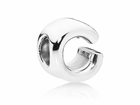 PANDORA - 797457 Charm - Buchstabe C - Letter C - 925 Sterling Silber