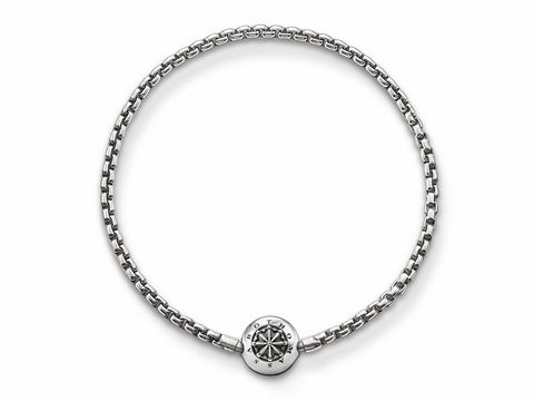 Thomas Sabo Karma Beads - KA0002-001-12-L23 Armband - 23 cm Silber geschwärzt