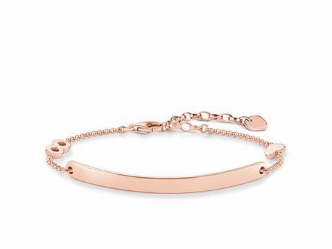 Thomas Sabo LBA0100-415-12-L19v Love Bridge Armband 14-19cm Silber verg. Roségold