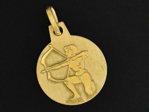 Schütze - 333 Gold Anhänger - STERNZEICHEN - 12 mm