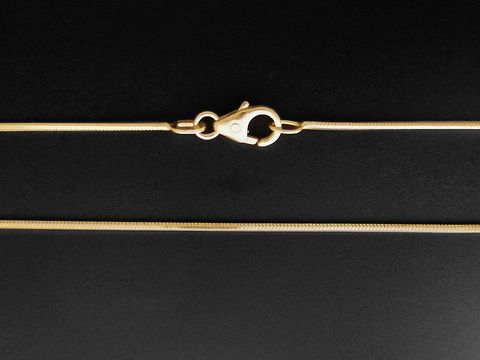 Gold Kette - Schlange 4-kant - 1 x 1 mm - 42 cm - 585 Gold